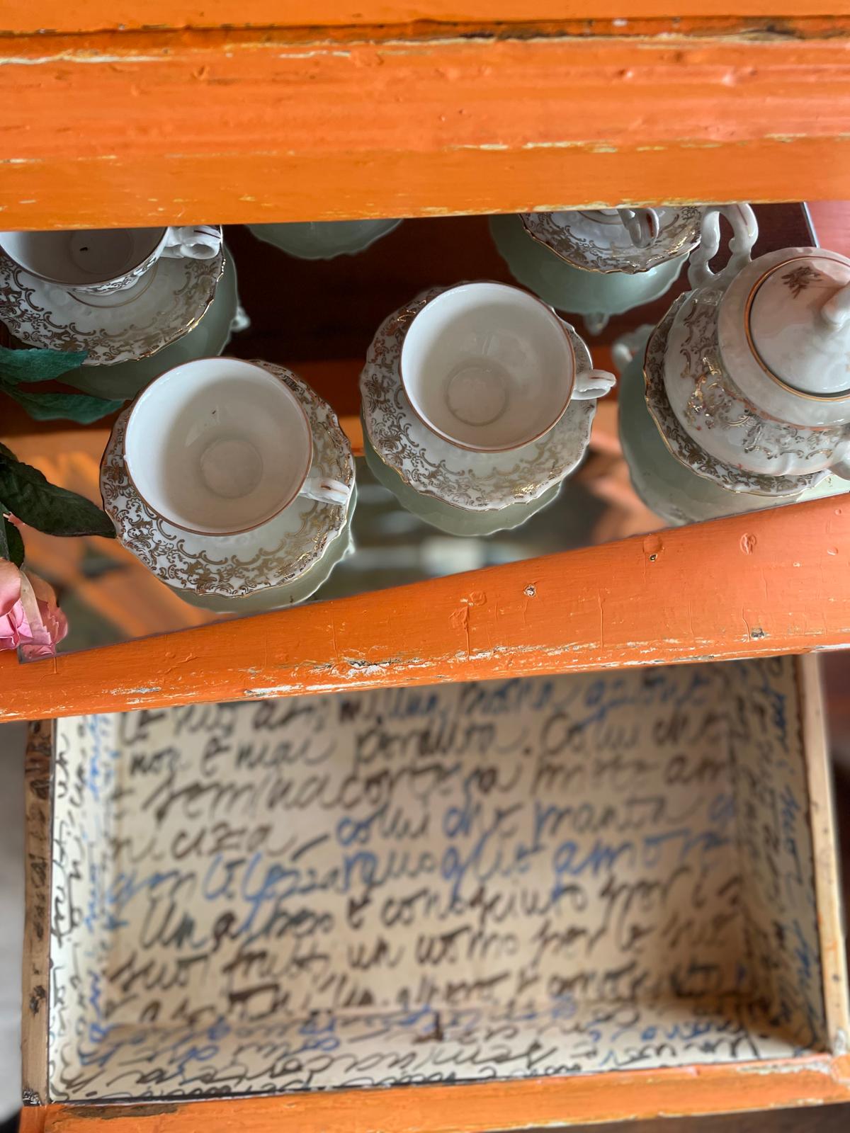 CREDENZA RUSTICA ARANCIONE - ART.20