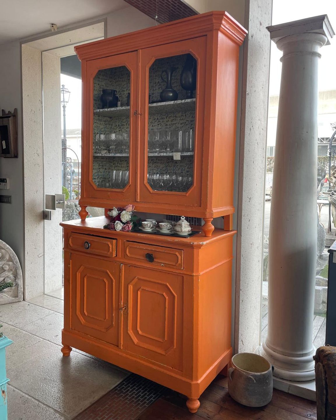 CREDENZA RUSTICA ARANCIONE - ART.20