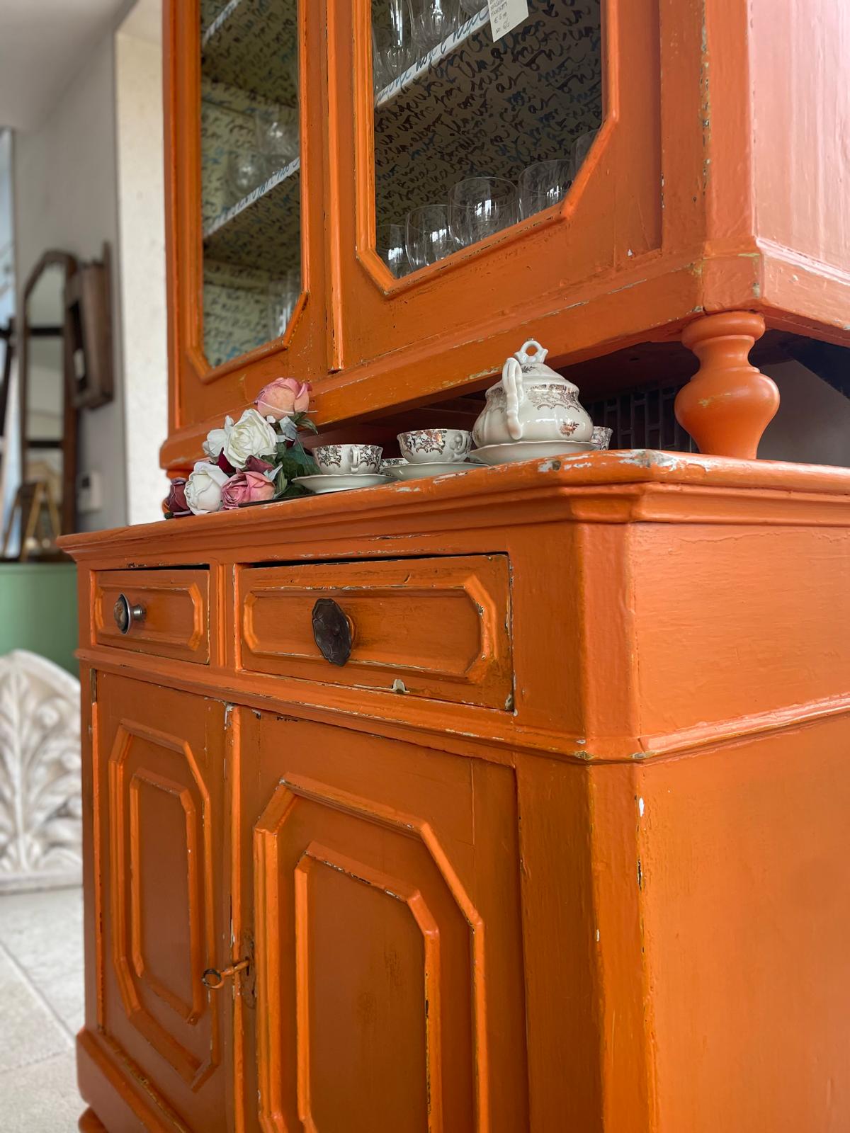 CREDENZA RUSTICA ARANCIONE - ART.20